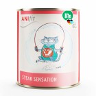 Katze Nassfutter BIO Steak Sensation 800g 6 Stück -1- Anifit